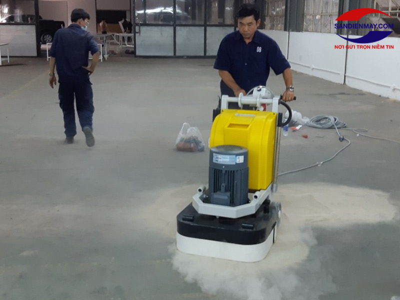 Sử dụng máy mài sàn xi măng công nghiệp